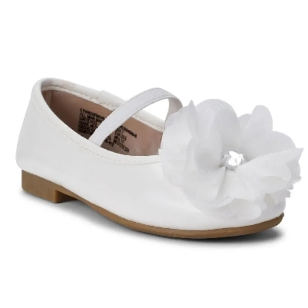 Baby Toddler Girls Flower Ballet Dress Flat Shoes Size 7